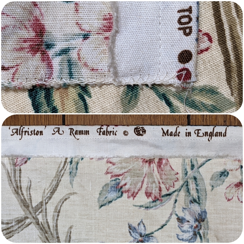 *SOLD* Vtg fabric Ramm 'Alfriston' 4yds. New w/ samples! - Picture 4 of 9